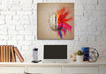 Tablou decorativ, KC298, Rama din lemn (grosime 3 cm), Multicolor