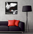 Tablou decorativ, KC300, Rama din lemn (grosime 3 cm), Multicolor