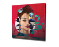 Tablou decorativ, KC311, Rama din lemn (grosime 3 cm), Multicolor