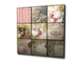 Tablou decorativ, KC323, Rama din lemn (grosime 3 cm), Multicolor
