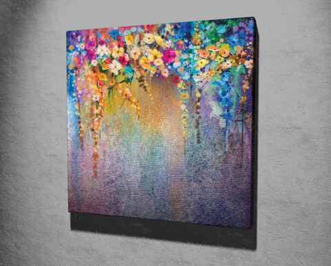 Tablou decorativ, KC327, Rama din lemn (grosime 3 cm), Multicolor