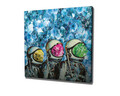 Tablou decorativ, KC336, Rama din lemn (grosime 3 cm), Multicolor