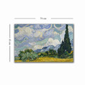 Tablou decorativ, 4570VANGOGH001, Canvas, Lemn, Multicolor