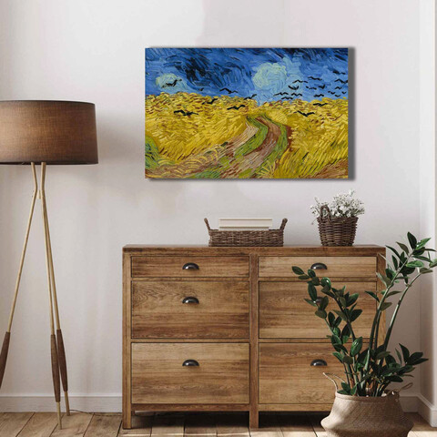 Tablou decorativ, 4570VANGOGH008, Lemn, Multicolor