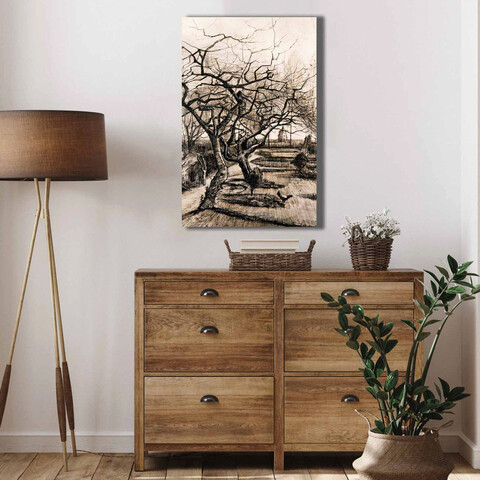 Tablou decorativ, 4570VANGOGH020, Lemn, Multicolor