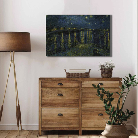Tablou decorativ, 4570VANGOGH026, Lemn, Multicolor