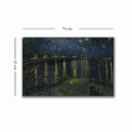 Tablou decorativ, 4570VANGOGH026, Lemn, Multicolor