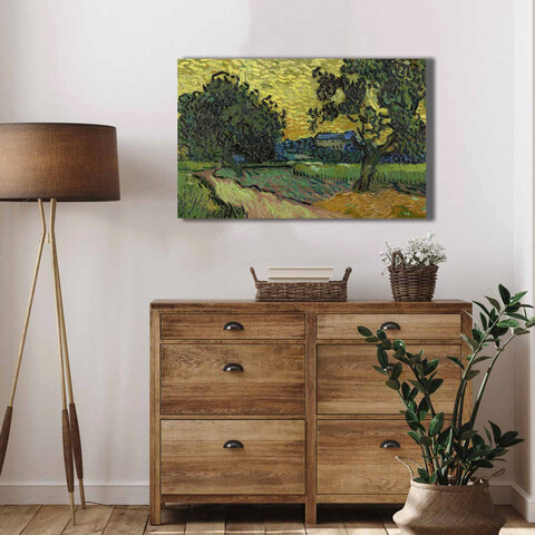 Tablou decorativ, 4570VANGOGH032, Lemn, Multicolor