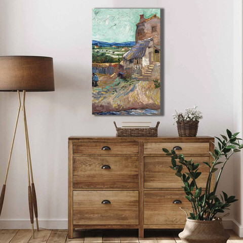 Tablou decorativ, 4570VANGOGH033, Lemn, Multicolor