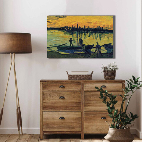 Tablou decorativ, 4570VANGOGH045, Lemn, Multicolor