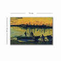 Tablou decorativ, 4570VANGOGH045, Lemn, Multicolor