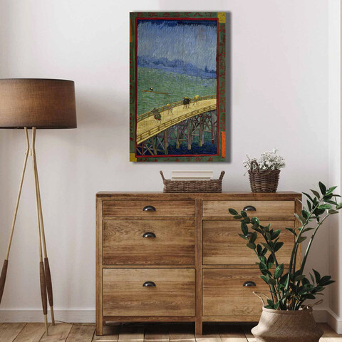 Tablou decorativ, 4570VANGOGH047, Lemn, Multicolor
