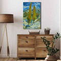Tablou decorativ, 4570VANGOGH057, Lemn, Multicolor