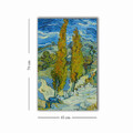 Tablou decorativ, 4570VANGOGH057, Lemn, Multicolor