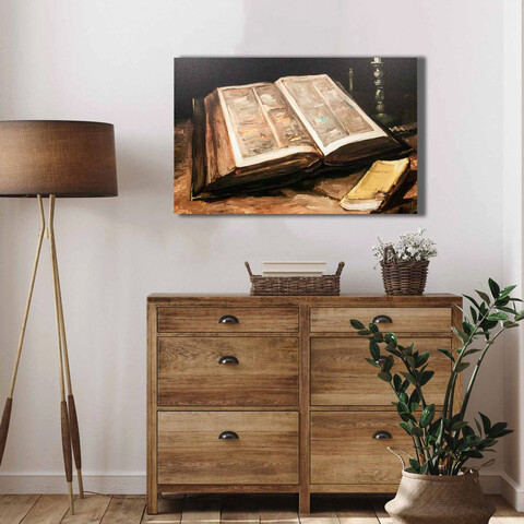 Tablou decorativ, 4570VANGOGH058, Lemn, Multicolor