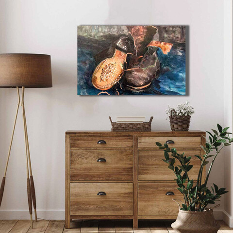 Tablou decorativ, 4570VANGOGH059, Lemn, Multicolor