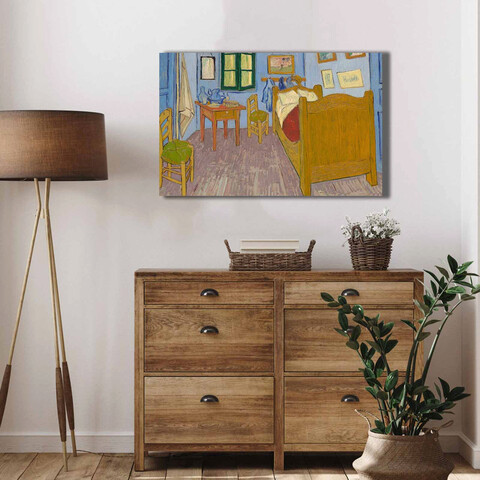 Tablou decorativ, 4570VANGOGH064, Canvas, Lemn, Multicolor