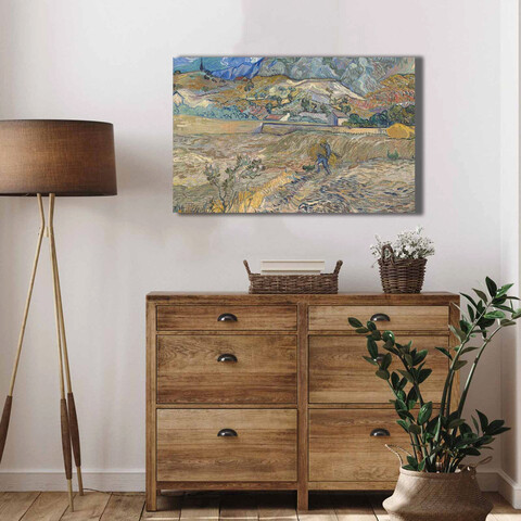 Tablou decorativ, 4570VANGOGH065, Lemn, Multicolor