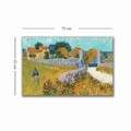 Tablou decorativ, 4570VANGOGH066, Lemn, Multicolor