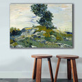 Tablou decorativ, 70100VANGOGH019, Canvas, Lemn, Multicolor