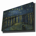 Tablou decorativ, 70100VANGOGH026, Canvas, Lemn, Multicolor