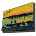 Tablou decorativ, 70100VANGOGH045, Canvas, Lemn, Multicolor