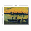 Tablou decorativ, 70100VANGOGH045, Canvas, Lemn, Multicolor