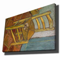 Tablou decorativ, 70100VANGOGH052, Canvas, Lemn, Multicolor