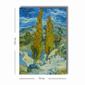 Tablou decorativ, 70100VANGOGH057, Canvas, Lemn, Multicolor