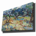 Tablou decorativ, 70100VANGOGH061, Canvas, Lemn, Multicolor