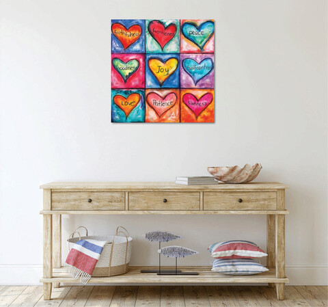 Tablou decorativ, KC433, Canvas imprimat, Multicolor