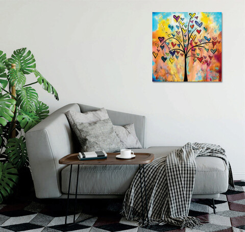 Tablou decorativ, KC434, Canvas imprimat, Multicolor