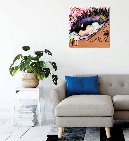 Tablou decorativ, KC435, Canvas imprimat, Multicolor