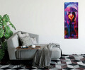 Tablou decorativ, PC317, 50% BUMBAC / 50% POLIESTER / Imprimare digitală pe pânză / Dimensiuni: 30 x 80 cm / Ramă din lemn: 2 x 3 cm, Multicolor