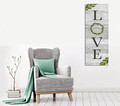 Tablou decorativ, PC319, 50% BUMBAC / 50% POLIESTER / Imprimare digitală pe pânză / Dimensiuni: 30 x 80 cm / Ramă din lemn: 2 x 3 cm, Multicolor