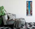 Tablou decorativ, PC321, 50% BUMBAC / 50% POLIESTER / Imprimare digitală pe pânză / Dimensiuni: 30 x 80 cm / Ramă din lemn: 2 x 3 cm, Multicolor