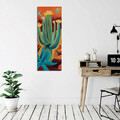 Tablou decorativ, PC325, 50% BUMBAC / 50% POLIESTER / Imprimare digitală pe pânză / Dimensiuni: 30 x 80 cm / Ramă din lemn: 2 x 3 cm, Multicolor