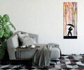 Tablou decorativ, PC327, 50% BUMBAC / 50% POLIESTER / Imprimare digitală pe pânză / Dimensiuni: 30 x 80 cm / Ramă din lemn: 2 x 3 cm, Multicolor