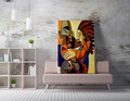 Tablou decorativ, WY214 (50 x 70), 50% BUMBAC / 50% POLIESTER / Imprimare digitală pe pânză / Dimensiuni: 50 x 70 cm / Ramă din lemn: 2 x 3 cm, Multicolor