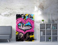 Tablou decorativ, WY218 (50 x 70), 50% BUMBAC / 50% POLIESTER / Imprimare digitală pe pânză / Dimensiuni: 50 x 70 cm / Ramă din lemn: 2 x 3 cm, Multicolor