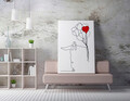 Tablou decorativ, WY225 (70 x 100), 50% BUMBAC / 50% POLIESTER / Imprimare digitală pe pânză / Dimensiuni: 70 x 100 cm / Ramă din lemn: 2 x 3 cm, Multicolor