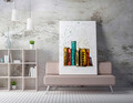Tablou decorativ, WY231 (70 x 100), 50% BUMBAC / 50% POLIESTER / Imprimare digitală pe pânză / Dimensiuni: 70 x 100 cm / Ramă din lemn: 2 x 3 cm, Multicolor