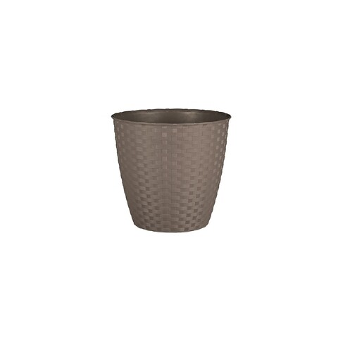 Ghiveci Rattan 19 cm, gri