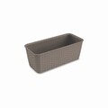 Jardiniera, Tortora, Vetro-Plus, 50x18x16 cm, plastic, maro