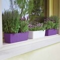 Jardiniera, Tortora, Vetro-Plus, 50x18x16 cm, plastic, maro