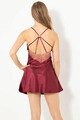 Camasa de noapte, 995MRE1463 - L/XL, Miorre, Rosu claret
