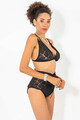 Set lenjerie intima sutien si chiloti, 995MRE1379 - L, Miorre, Marime: L, Negru