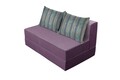 Canapea extensibila Urban Living Bedora 136x80x40 cm Purple/Stripes