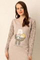 Camasa de noapte, 995MRE1452 - L/XL, Miorre, Bej