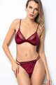 Set lenjerie intima sutien si chiloti, 999MRE1641 - XL/XXL, Miorre, 95% poliester/5% elastan, Rosu claret